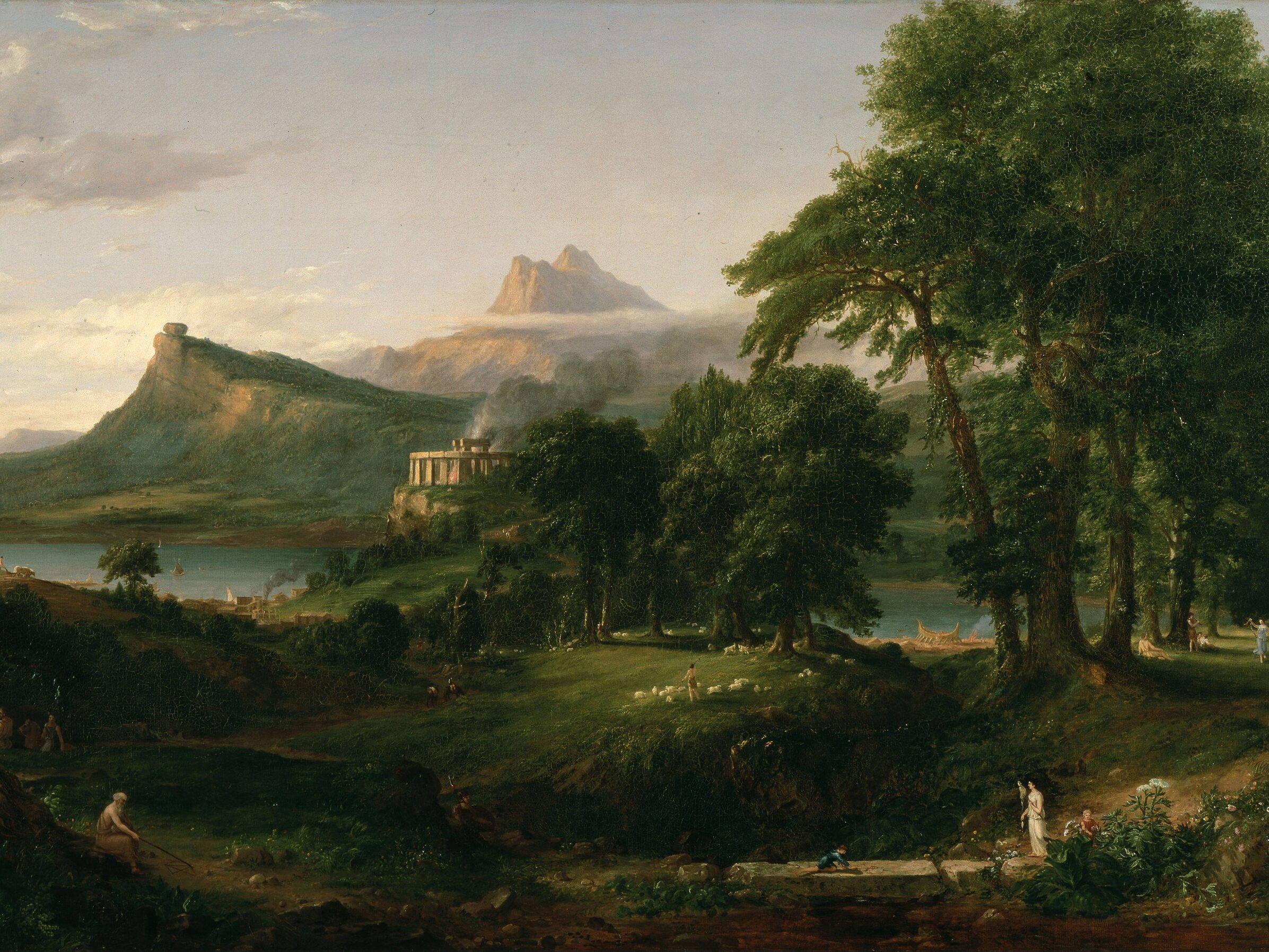 painting of a pastoral landscape